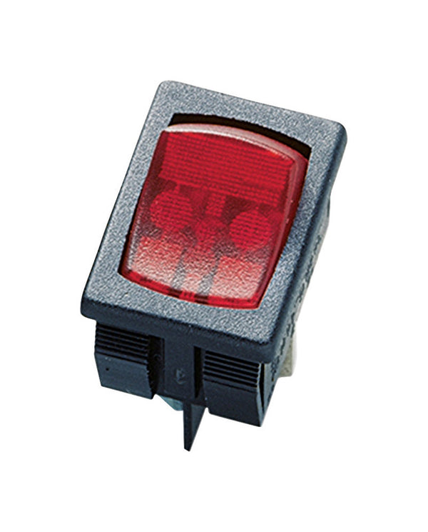 Gardner Bender Rocker Switch Black/Red 1 pk GSW-48