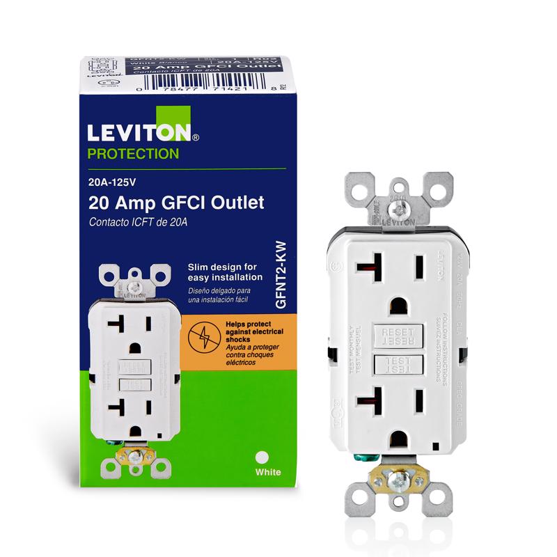 Leviton, Pack of 1, White R02-GFNT2-0KW