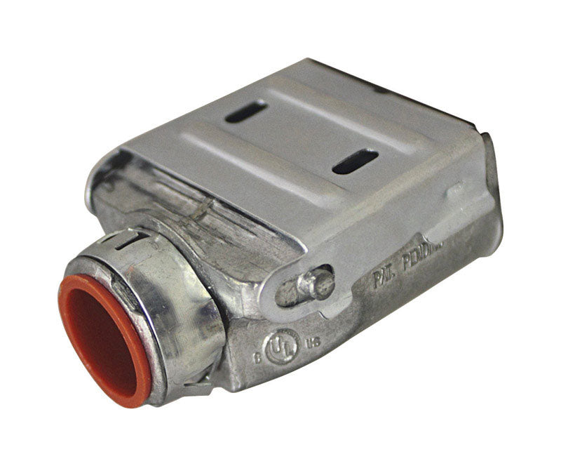Sigma Electric ProConnex Double Snap Lock 3/8 in. Dia. Die-Cast Zinc Duplex Connector for AC, MC and FMC/RWFMC