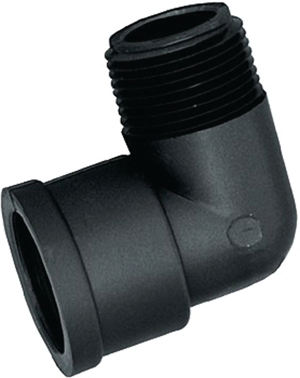 GREEN LEAF SE 112 P Leaf Pipe Street Elbow, 90 Deg, 1-1/2 In, Mpt X Fpt, Polypropylene, 1.5"