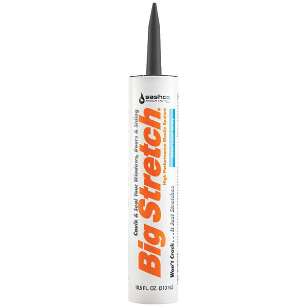 Sashco Big Stretch 10.5 oz High Performance Elastic Sealant, Charcoal Gray (Pack of 1) 10084