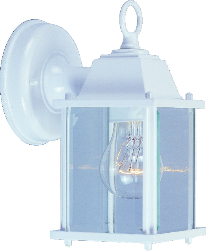 Boston Harbor AL1037-43L 3576527 Dimmable Outdoor Lantern, (1) 60/13 W Medium A19/Cfl Lamp, 8-5/8" Height x 4-3/8" Width, White