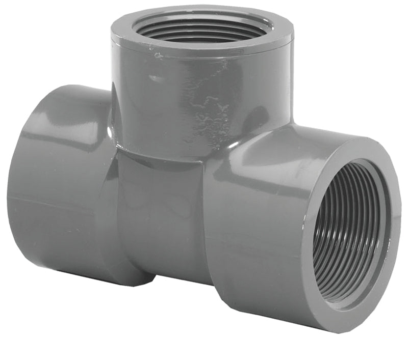 Thrifco Plumbing 8214938 1/2 Inch Threaded X Threaded X Threaded Tee SCH 80