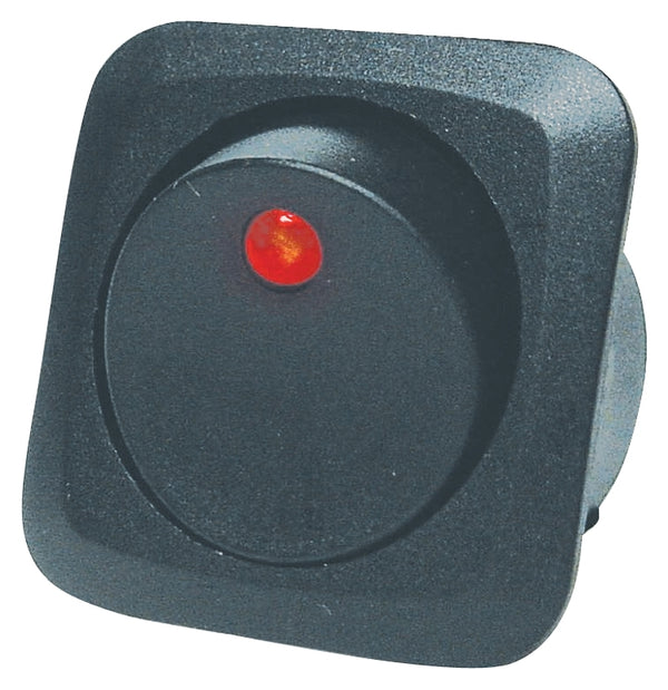 Calterm 40600 Switch, 25A Rocker, Red