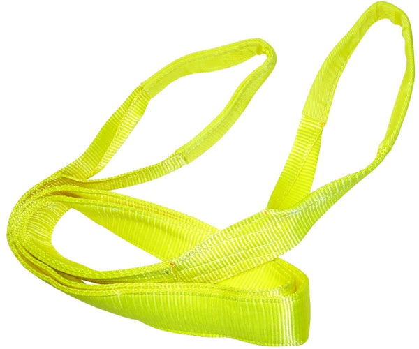 Ancra Cargo 20-EE2-9804X20 Sling, 2 Ply, Ee2-4 Tapered Eye W/Reinforced Loops Cargo Management, 4"x 20', Yellow