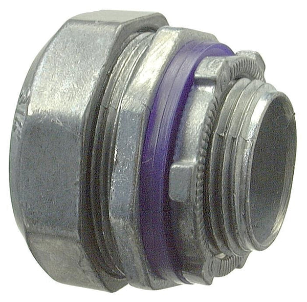 Halex 16210 Multi-Piece Liquid Tight Compression Connector, 1 In Flexible, Die Cast Zinc, 1"