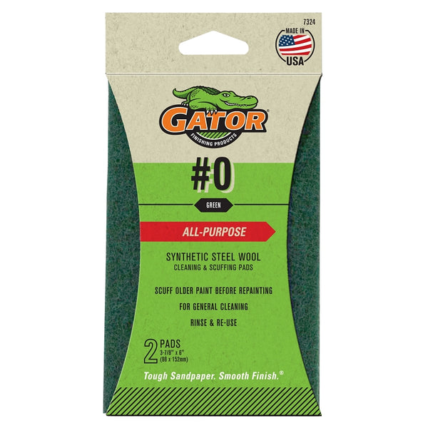 Gator ALI INDUSTRIES 7324 Clean/Strip Steel Wool, 2-Pack