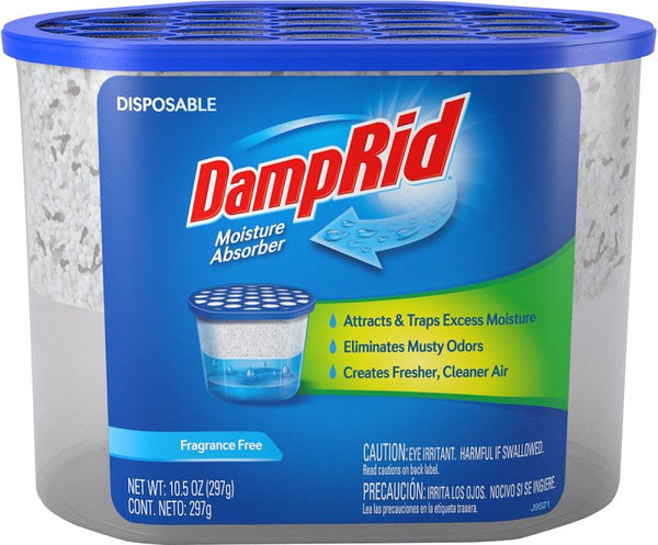 DampRid FG100 Unscented Disposable Moisture Absorber, 10.5-Ounce,White