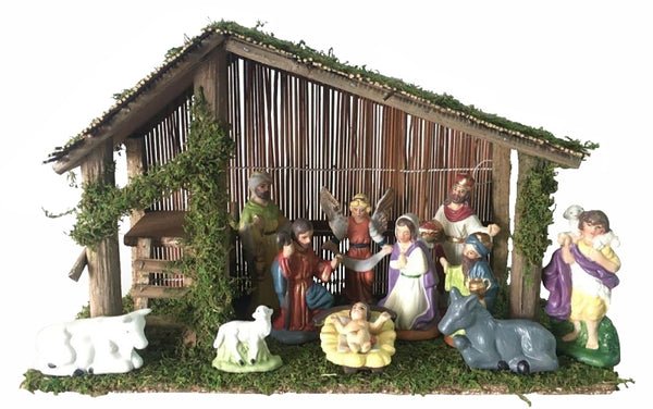 Santas Forest 89337 Christmas Nativity Set, 11"