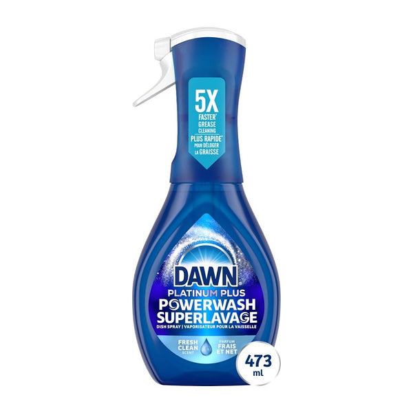 Dawn Platinum Powerwash Dish Spray, Dish Soap, Fresh Scent, 16 Fl Oz 52364