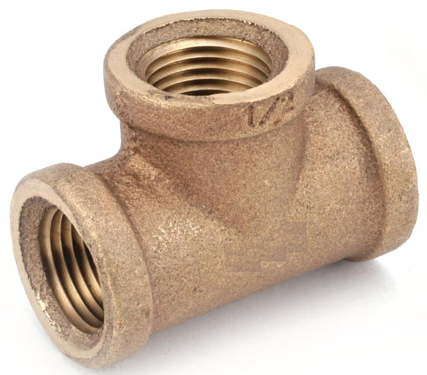 Anderson Metals 738101-02 Pipe Tee, Red
