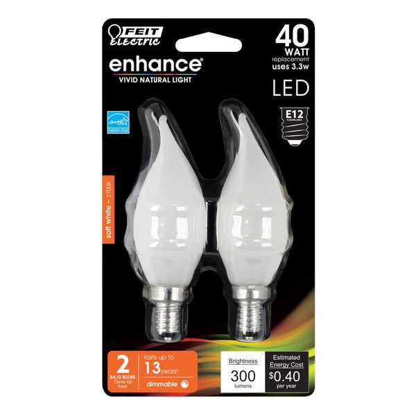 FEIT ELECTRIC BPCFF40/927CA/FIL BPCFF40927CAFIL/2/RP40W led bulb, product specific BPCFF40927CAF2R