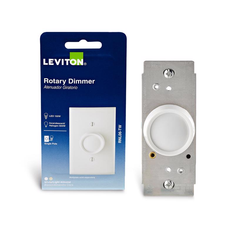 Leviton R00-RNL06-0TW Dimmer, No Size, White/Light Almond