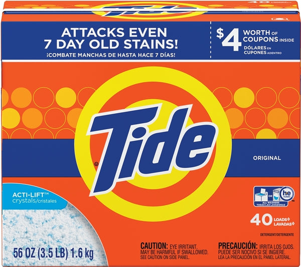 Tide Tide Powder Laundry Detergent, Original, 40 Loads, 56 oz, 56 Ounce 84981