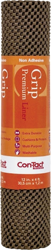 Con-Tact Brand Grip Premium Thick Non-Adhesive Shelf and Drawer Liner, 12" x 4', Chocolate 04F-C6L1B-06