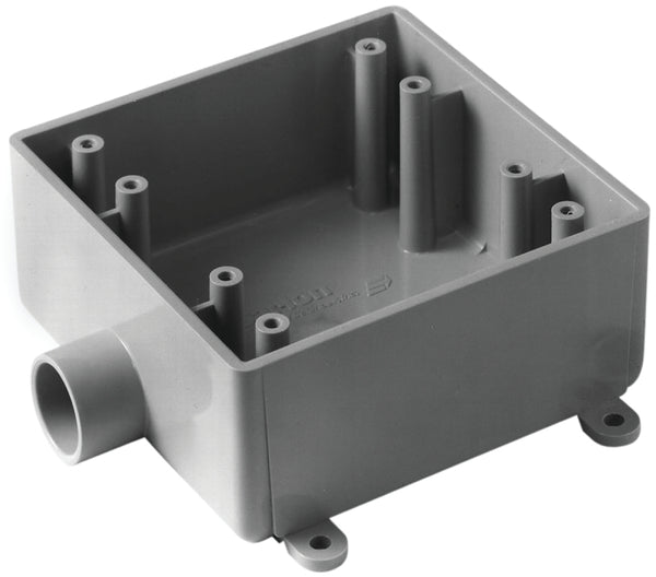 ABB INSTALLATION PRODUCTS E9802DR 1/2" PVC Fuse 2 Gang Box