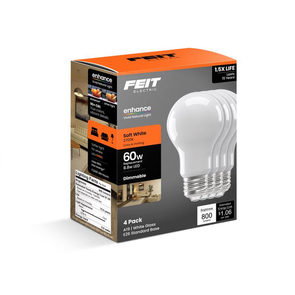 Feit Electric 15675 - A1960/927CA/FIL/4 A19 A Line Pear LED Light Bulb