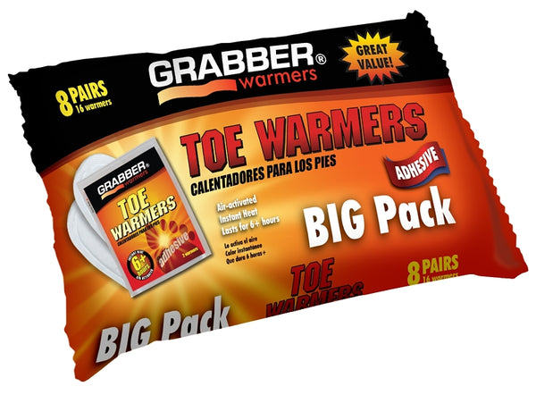 Grabber Warmers Air Activated Toe Warmer 8 Pair/Pack TWES8