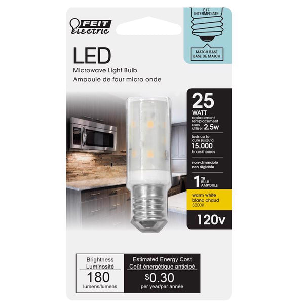 Feit Electric LED T8 E17 Ww 25W BP25T8N/SU/LED
