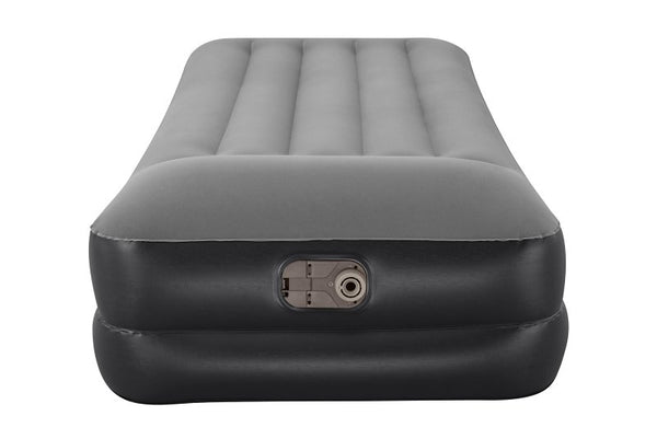 Bestway: Tritech Twin 18" Air Mattress - Built-in AC Pump, Auto Inflation & Deflation, Firm Comfort Level, Antimicrobial, Weight Capacity 330 lbs. 67402E