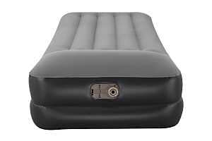 Bestway: Tritech Twin 18" Air Mattress - Built-in AC Pump, Auto Inflation & Deflation, Firm Comfort Level, Antimicrobial, Weight Capacity 330 lbs.