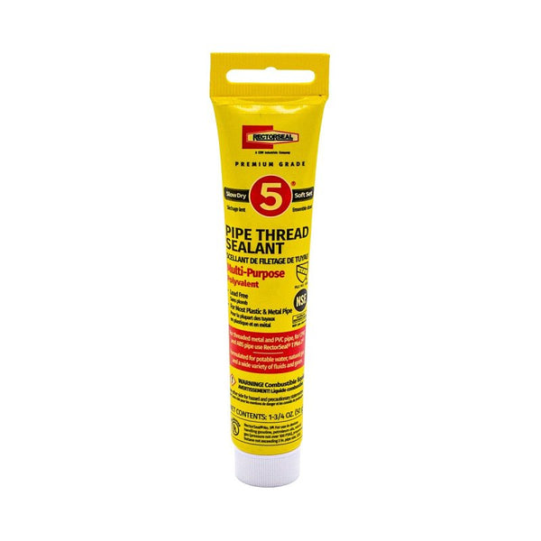 Rectorseal 25790 1-3/4-Ounce Tube No.5 Pipe Thread Sealant