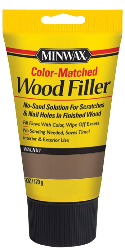 Minwax 448530000 Color-Matched Filler Wood Putty, Walnut