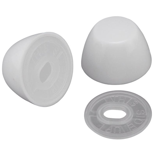 Keeney PP835-30 Plumb Pak Plastic Round Toilet Bolt Cap, White