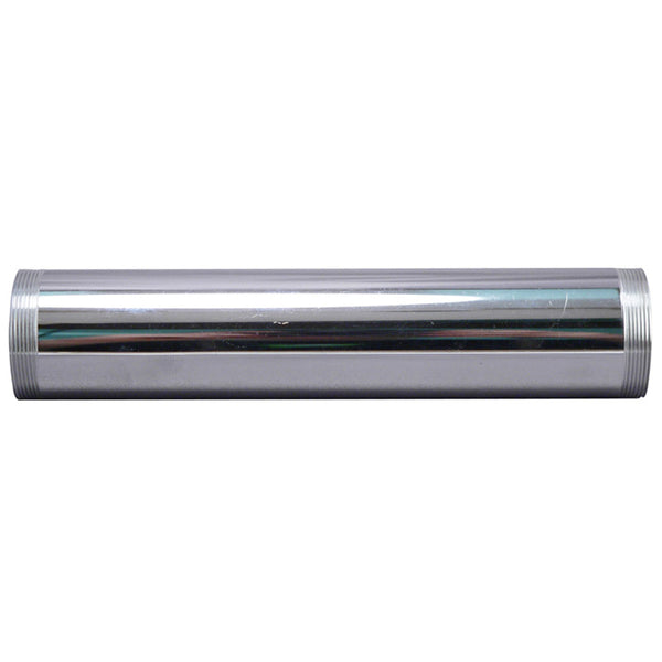 Plumb Pak PP20210 Extension Tube, 1-1/4 in Dia X 6 in L, Threaded Both Ends, 20 Ga, Chrome Plated, 1-1/4"D