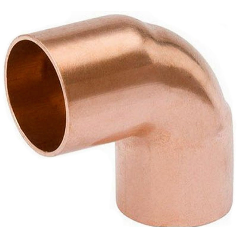 NIBCO 1/2 In. CxC 90 Deg. Close Ruff Copper Elbow (1/4 Bend) - 1 Each