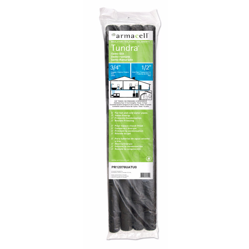 Tundra 3/4 in. x 3 ft. L Polyethylene Foam Pipe Insulation14 (14-Pack)