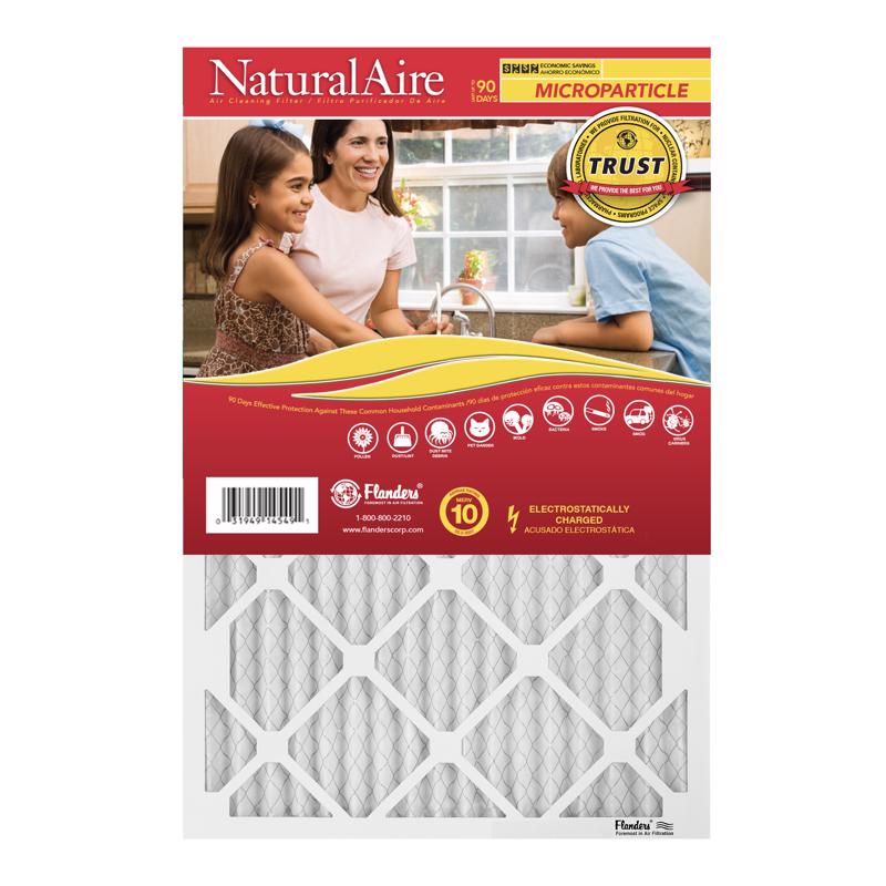 FLANDERS 85256.011420 14" x 20" x 1", NaturalAire Micro Particle Pleated Furnace Filter