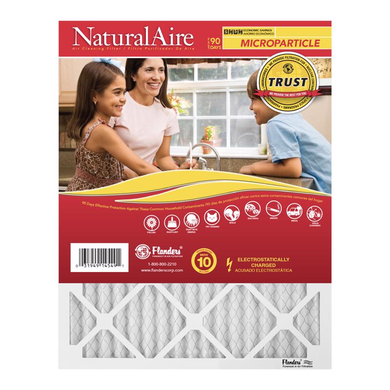 FLANDERS 85256.011620 16" x 20" x 1", NaturalAire Micro Particle Pleated Furnace Filter