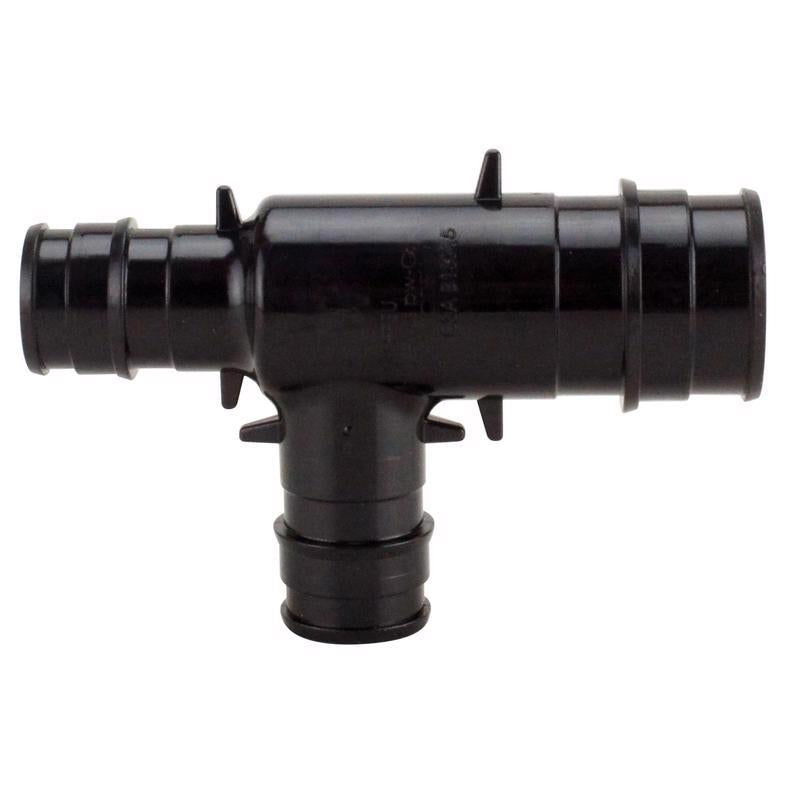 Apollo 4002153 0.75 in. Expansion PEX x 0.5 in. Barb Poly Alloy Reducing Tee Fitting