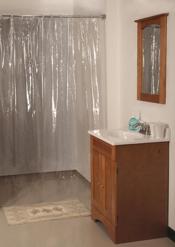 Homebasix Shower Liner Heavy Duty Clear, 70" x 72" SD-MCP01-C3L