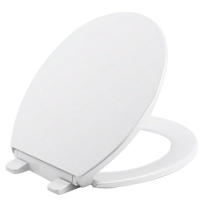 Kohler 20111-0 Brevia Round Toilet Seat, with Grip-Tight Bumpers, Quiet-Close Seat, Quick-Attach Hardware, White