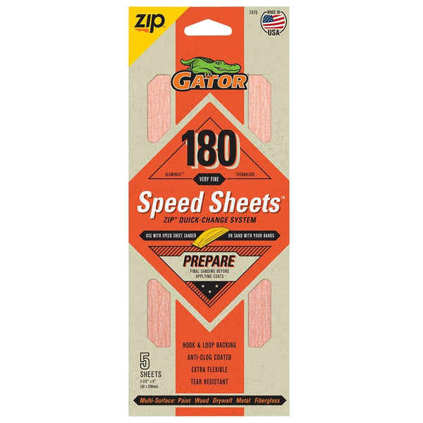 Gator Ali Industries 134904 Paper Sand Quick Change - 180 Grit 7476