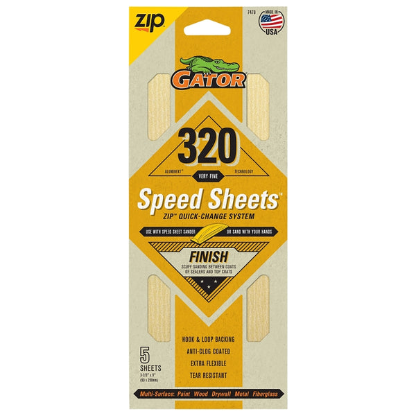 Gator Ali Industries 134911 Paper Sand Quick Change - 320 Grit 7478