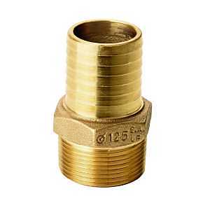 WATER SOURCE MA125NL 1-1/4" BRS Male Adapter