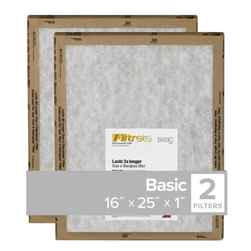 Filtrete FPL01-2PK-24 16x25x1 Flat Pan Filter - Quantity 2424