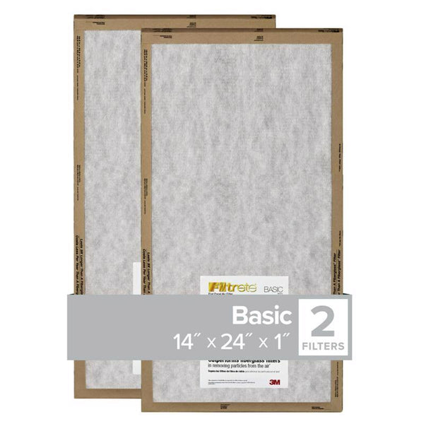 Filtrete 14x24x1 Flat Pan Filter - Quantity 2424 FPL23-2PK-24 (24-Pack)