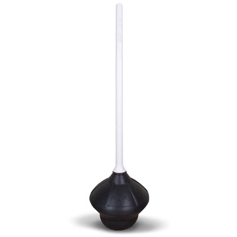 Korky Toilet Plunger - Fits All Bowl Shapes – Clears Common Clogs – Flexible Rubber for Effective Plunge - All Purpose Power Plunger