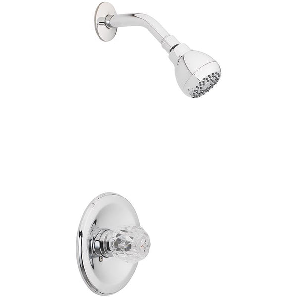 OakBrook Essentials Single Handle Shower 1 Knob Chrome Acrylic Shower Faucet 832X-0501