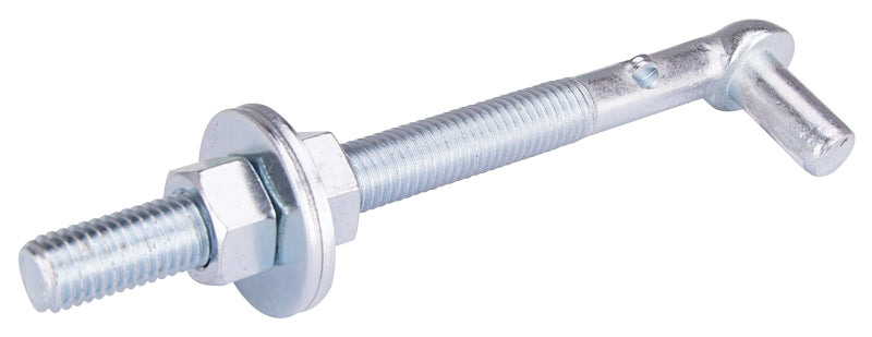 Mintcraft LR085 Bolt Hook, 5/8 in Dia x 8 in L, Zinc Plated