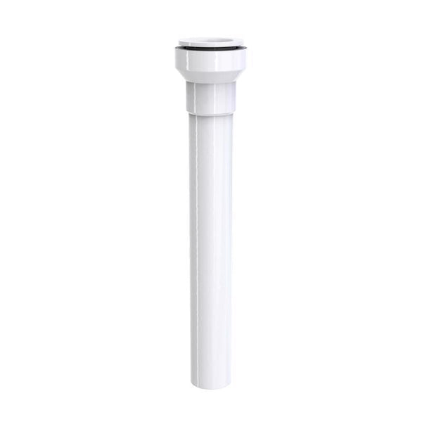 Plumb Pak Keeney Insta-Plumb 1-1/2 in. x 12 in. Extension Tube - Connects to 1-1/2 in. O.D. Plastic Tube - Push Fit System, White 40-12IPK