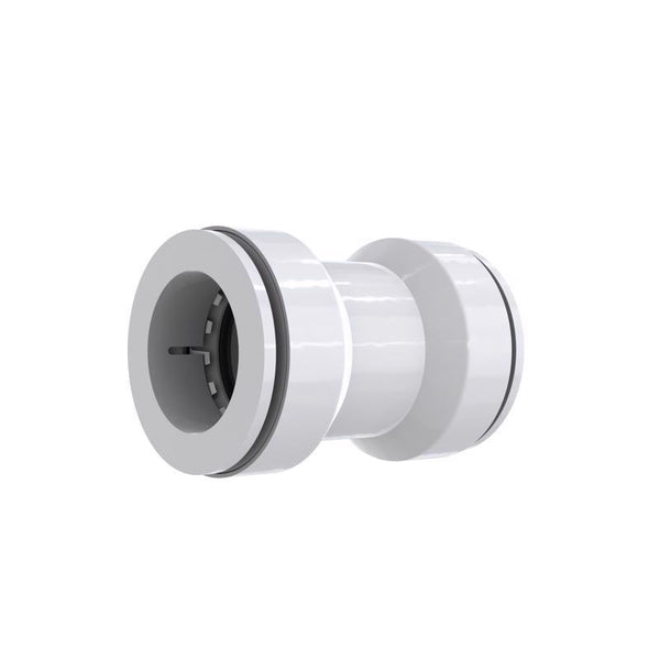 Keeney Insta-Plumb 1-1/2 in. Straight Tubing Coupling - Push Fit System, White 46IPK