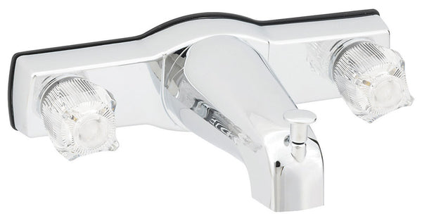 American Brass Tub and Shower Faucet 2 Knobs Jocelyn Chrome Finish J68