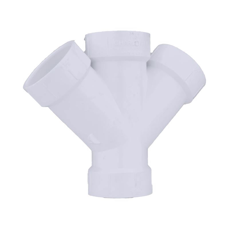 CHARLOTTE PIPE 1 1/2 DWV Double WYE DWV (Drain, Waste and Vent) (1 Unit Piece)