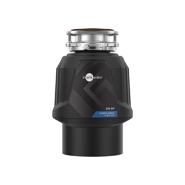 InSinkErator Power .75HP, 3/4 HP Garbage Disposal, Power Series EZ Connect Continuous Feed Food Waste Disposer, Black 80019-ISE