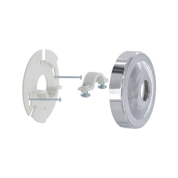 Danco 12005 Shower Arm Stabilizer Bracket and Flange Cover, No Size, Chrome 9D00012005